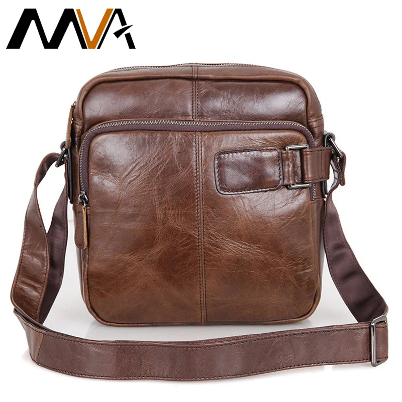 MVA High Quality Vintage Shoulder Bags for Men Bag Genuine Leather ...