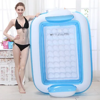 

With Electric Pump Inflatable Bathtub Folding Thickening Adult Tub Child Bath Basin Parent-child Interactive Pool