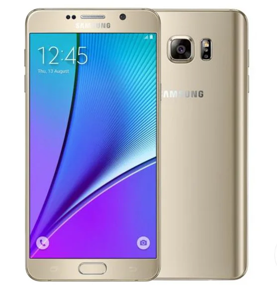 Разблокированный мобильный телефон samsung Galaxy Note 5 N920A N920P 4G LTE 16MP 5,7 ''4 Гб ram 32 ГБ rom Восьмиядерный wifi смартфон - Цвет: gold color