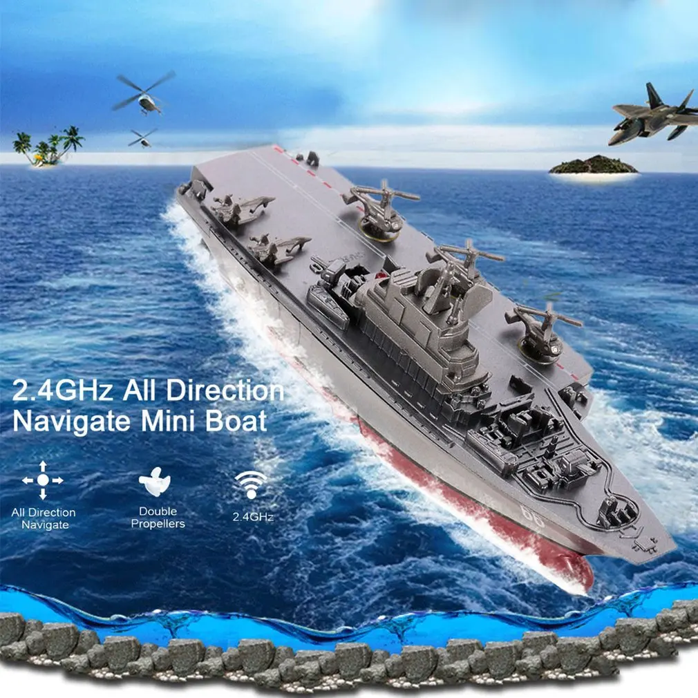 

2.4G RC Remote Control Boat Toys 4 Channel Dual-motor operation Ship Micro RC Boat Radio Controlled Ship Aircraft Boat Boy Gift