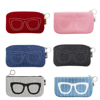 

2020 Colorful Sunglasses Case For Women Men Glasses Box Felt Sunglasses Bag Eyeglasses cases For Men Eyewear Accessories