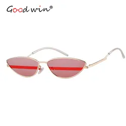 Хорошая победа Лидер продаж Малый Роскошные кошачий глаз солнцезащитные очки Для женщин двойной Цвет женский Cateye Солнцезащитные очки