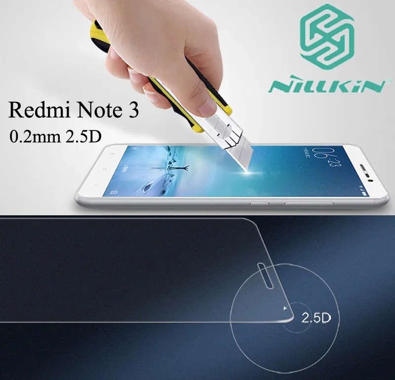 bilder für Nillkin Erstaunlich H + Pro Gehärtetem Glas für Xiaomi Redmi Hinweis 3 Pro 150mm 0,2mm 2.5D Arc runden cruved rand bilder für Nillkin Erstaunlich H + Pro Gehärtetem Glas für Xiaomi Redmi Hinweis 3 Pro 150mm 0,2mm 2.5D Arc runden cruved rand