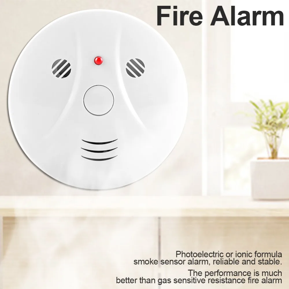 

9V Anti-dust Fire Alarm Detector Sensor Battery Operated for Office Household Security System