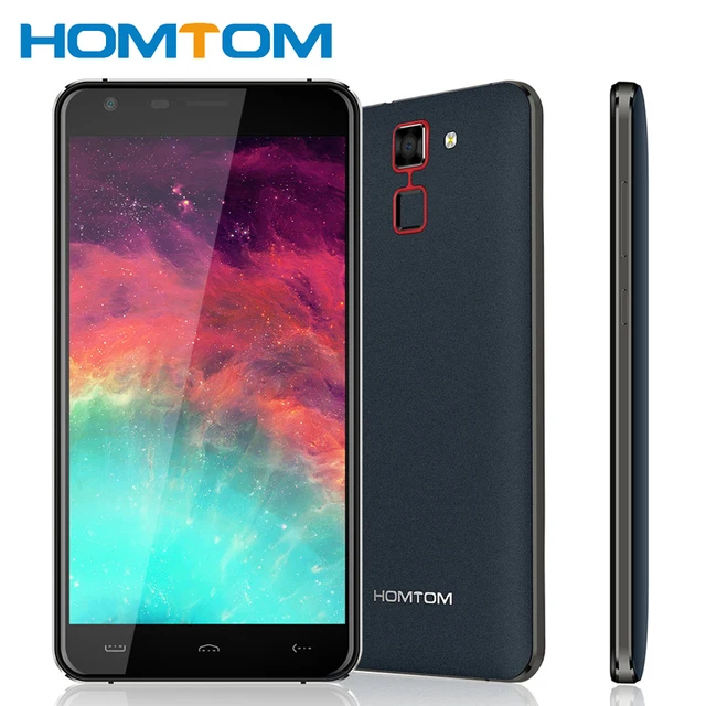 Original HOMTOM HT30 Fingerprint Smartphone MT6580 Quad Core Android 6.0 1GB RAM 8GB ROM 5.5 Inch 1280x720 3G Unlock Cellphone