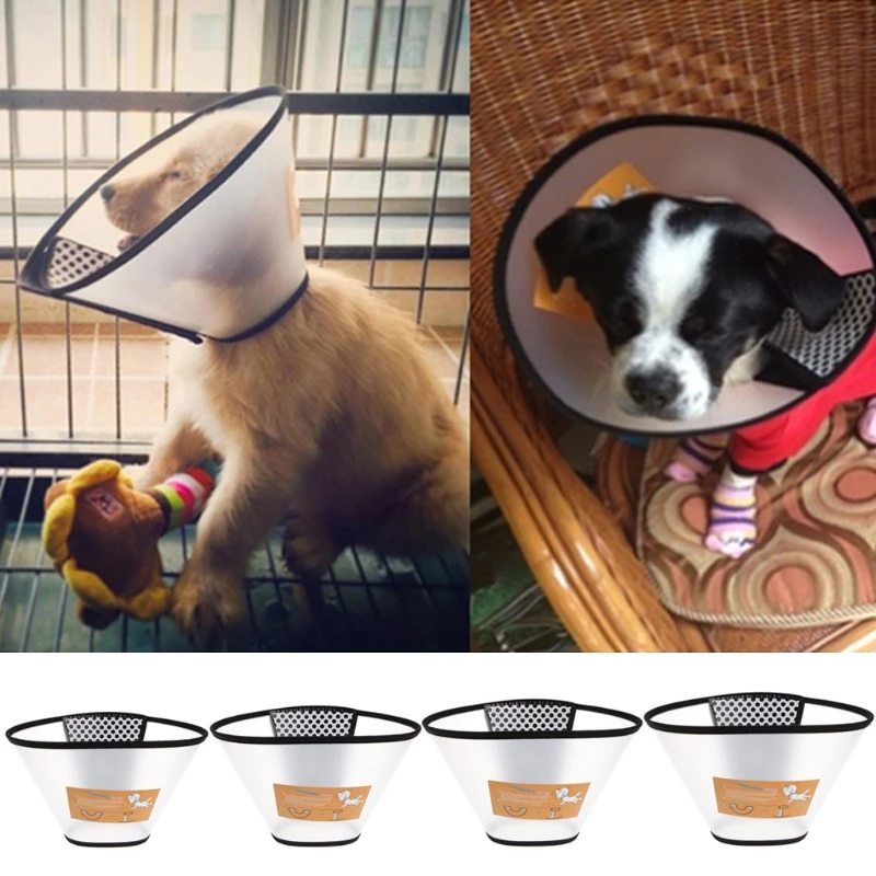 Safety Anti Bite Neck Collar Cover Healing Cone Protective Pet Dog Cat