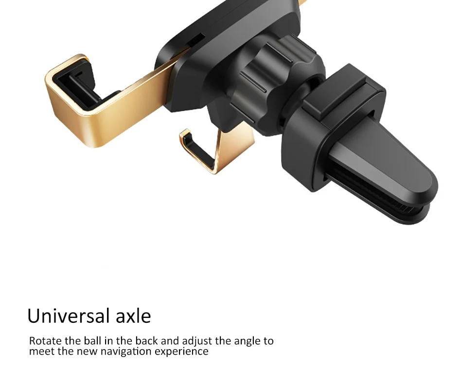 Aluminum Gravity Car Phone Holder Stand Air Vent 360 Degree Rotation For Huawei P20 iphone X 8 GPS Mobile Phone Support Bracket (10)