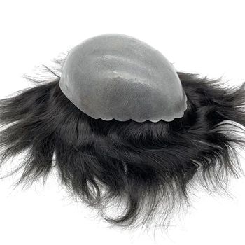 

hairpiece man front shell skin base men hair toupee silicone wig