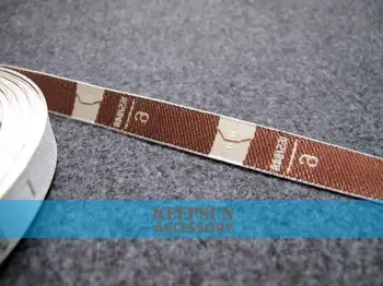 

GARMENT SIZE LABEL brown background black letters 2/4/6/8/10 500pcs LGZZ