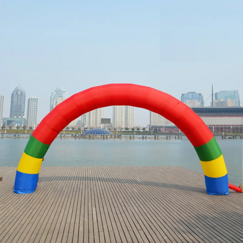 

Custom LOGO ad Discount 20ft*10ft D=6M/20ft inflatable Rainbow arch Advertising Fast Free shipping