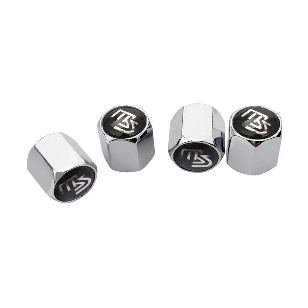 ALLOY WHEEL CHROME DUST CAPS X SET 5 ALUMINIUM HEX TYRE VALVE FITS LAND ROVER