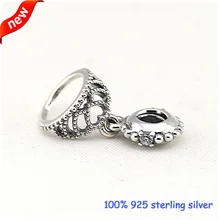 DIY браслеты сердца тиара серебряные подвески с прозрачными CZ новые серебряные бусины 925 пробы DIY ювелирные изделия оптом 09266