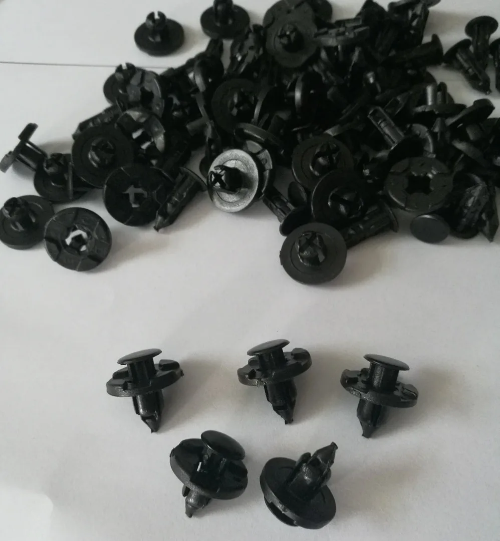 50pcs/lots Push Type Bumper Fender Rivet Mud Flap Retainer Clip Fastener for Nissan