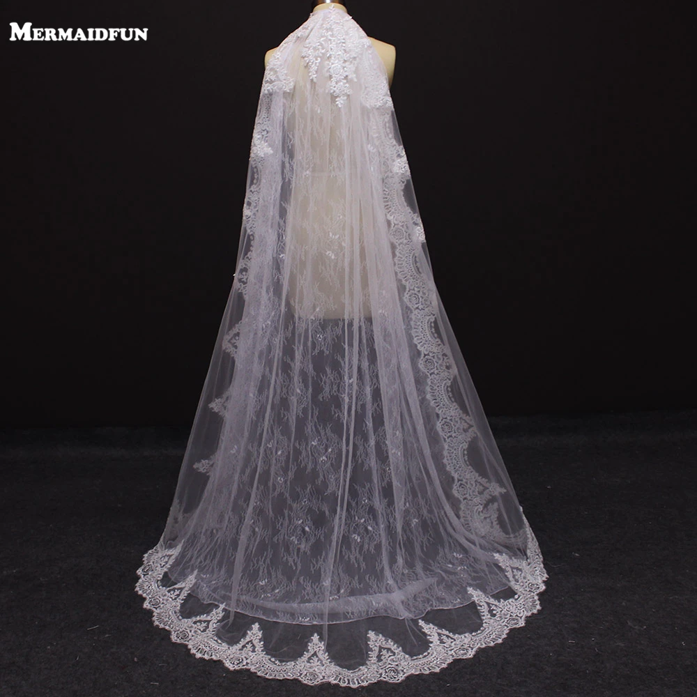 Реальные фотографии Роскошная Красивая Искусственная Свадебная Фата с