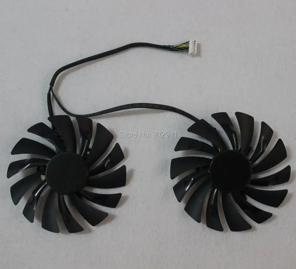

95mm PLD10010S12HH Graphics / Video Card Dual Fan Replacement 40mm 12V 0.40A 6Pin Connector for MSI GTX960 GTX970 GTX980 GAMING