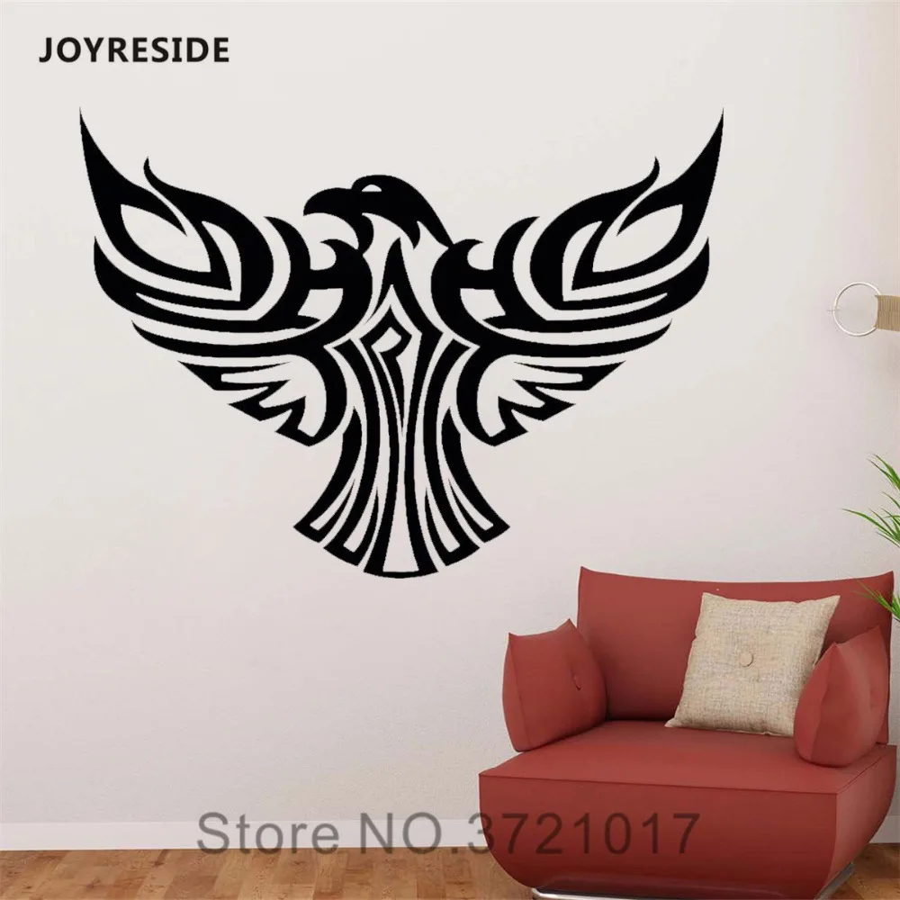 Joyreside Eagle Wall Bird Of Prey Decalcomanie Animali Adesivo In Vinile Camera Dei Bambini Soggiorno Camera Da Letto Casa Decorazione D'Interni Mural