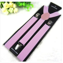 Новая Мода подвеска для взрослых Мужские Женские Унисекс подтяжки на застежке эластичные y-образные регулируемые подтяжки Твердые 25*100 см красочные