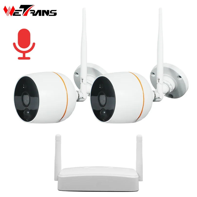 

Wetrans CCTV Camera System Wireless HD 1080P Home Security Wifi IP Camera NVR Kit Surveillance Audio Waterproof Night Vision