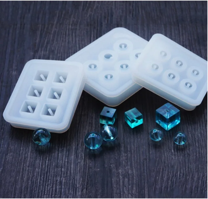 

12mm/16mm ball and cube DIY silicone jewelry making mold Epoxy Resin handmade mould cake decoration making tools