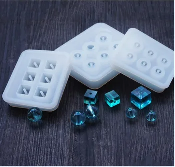 

12mm/16mm ball and cube DIY silicone jewelry making mold Epoxy Resin handmade mould cake decoration making tools