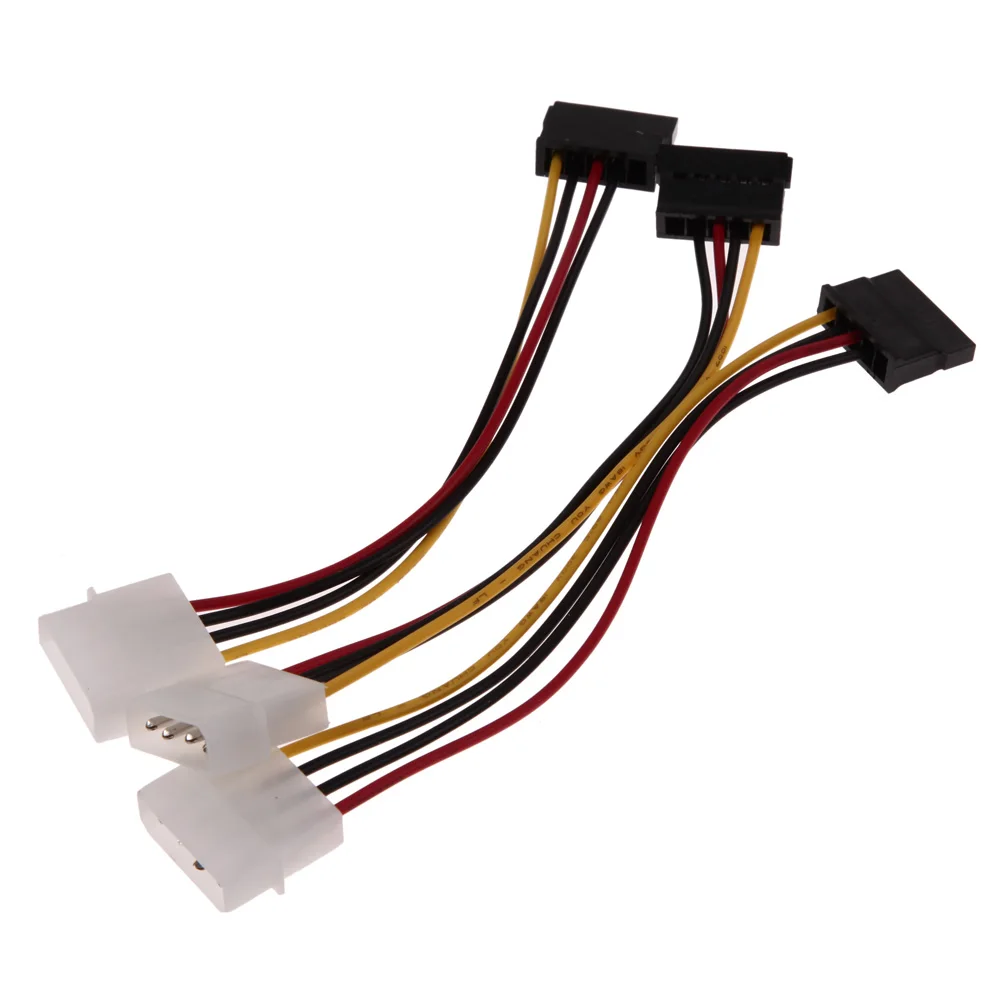 3 шт. IDE К Serial ATA SATA жесткий диск адаптер питания кабель 4 Pin к 15 HDD CD ROM диски провод|ata