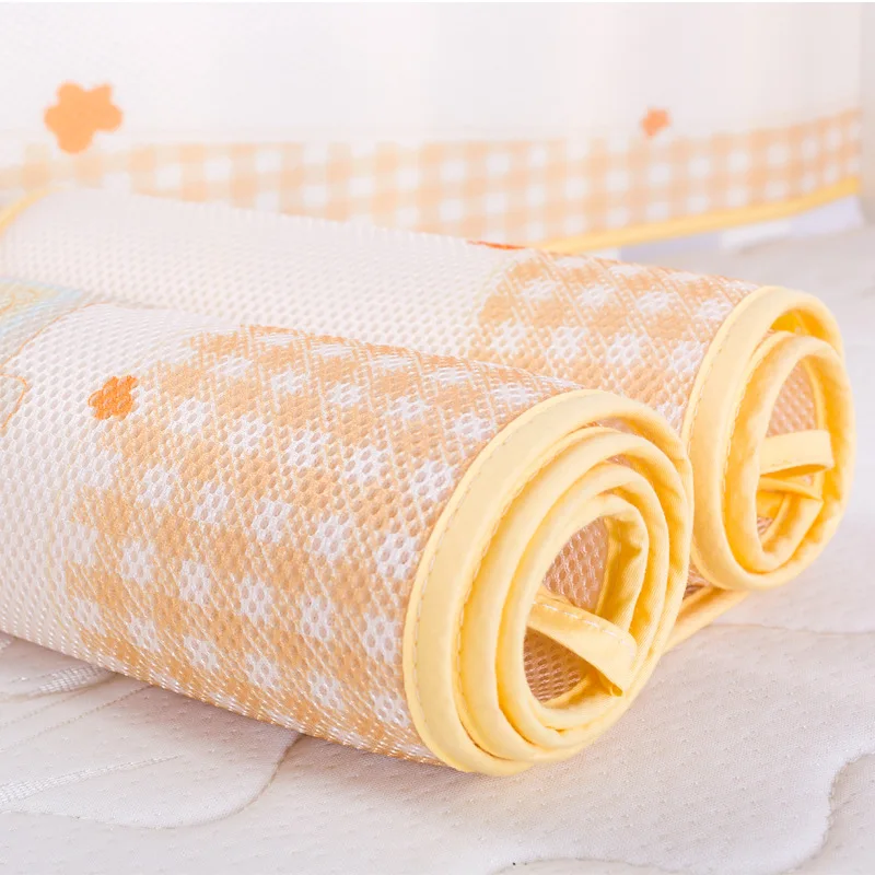 2pcs/set Breathable Summer Baby Bedding Bumper Collision Half Around baby bumper crib set Cotton Printing Mesh Safety Rails 2pcs/set Breathable Summer Baby Bedding Bumper Collision Half Around baby bumper crib set Cotton Printing Mesh Safety Rails