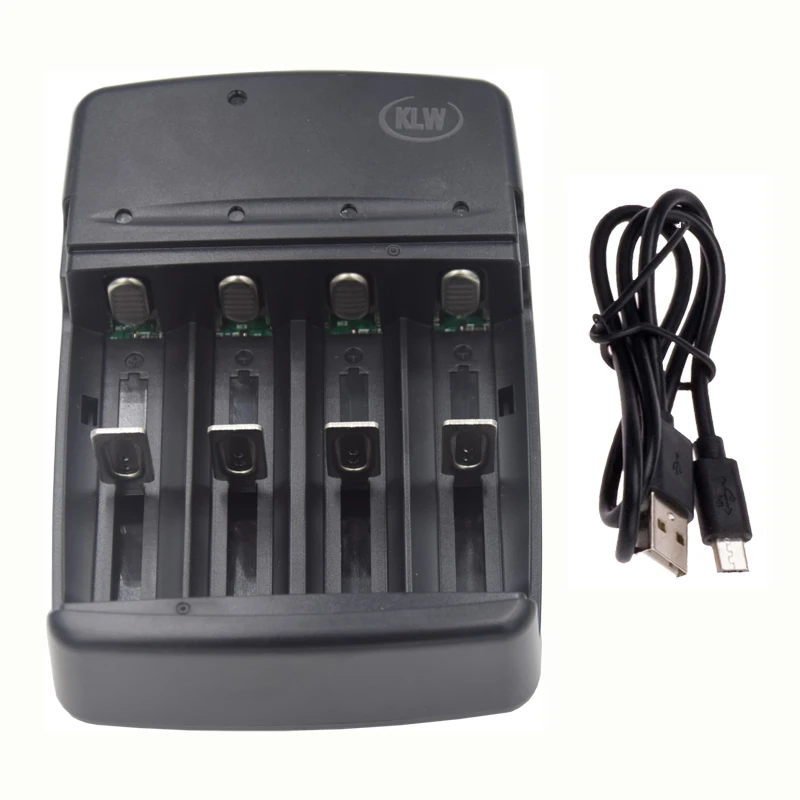 Rechargeable Universal Battery Charger AA//AAA USB Plug Intelligent 4 Slots