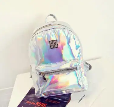Модный Желейный женский рюкзак для студентов, милый персональный рюкзак, водонепроницаемая сумка через плечо, дизайнерский Блестящий рюкзак - Цвет: 7