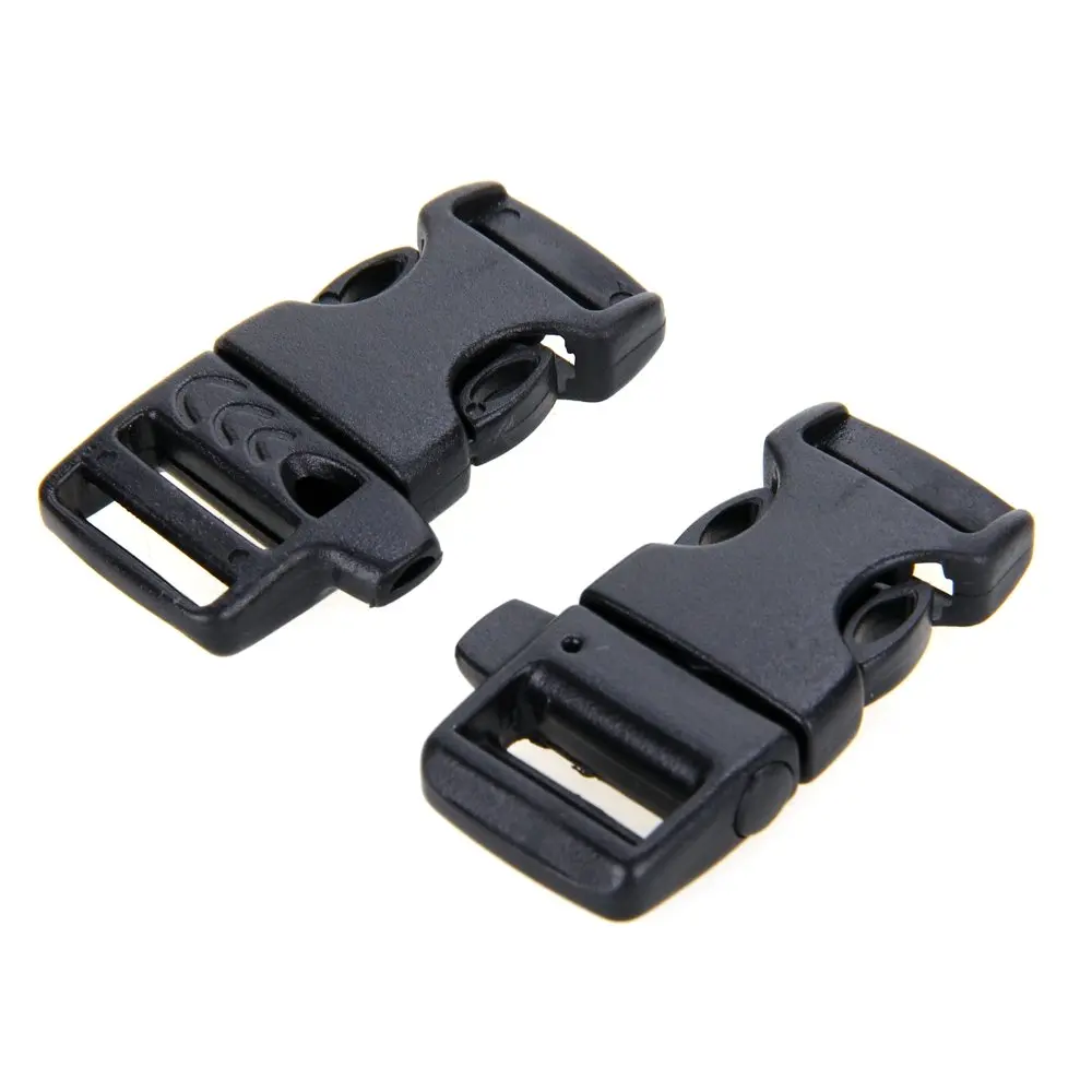 

Wholesale10pcs*50pcs Buckle Buckle Clip Whistle for Survival Bracelet Para rope 15mm BLACK