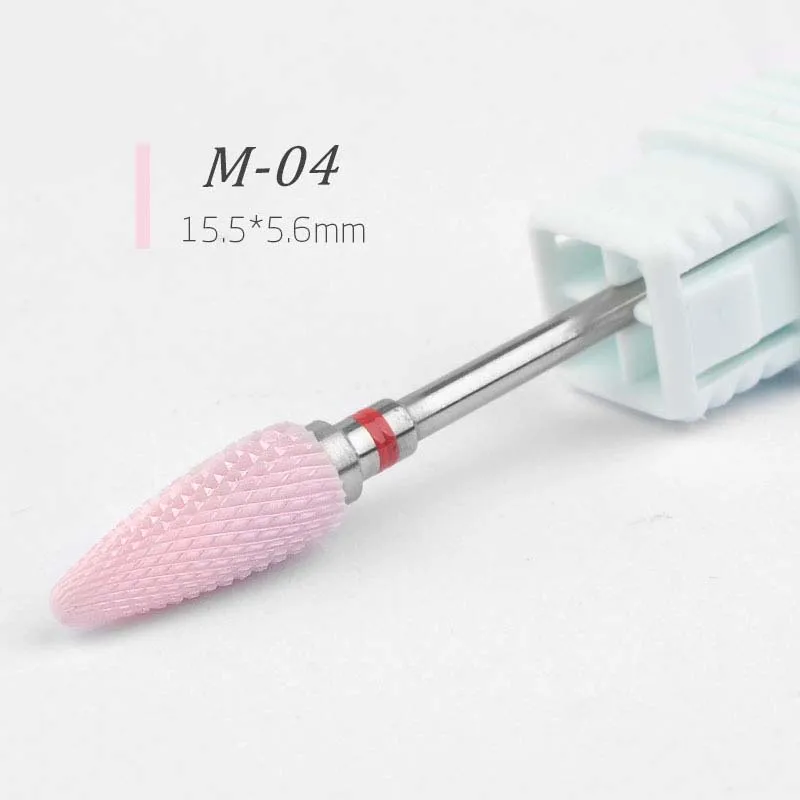 Керамический сверло для ногтей фрезы мельница маникюрный станок набор резак для педикюра Электрический пилочки для ногтей инструменты для дизайна ногтей - Цвет: NT0001-01