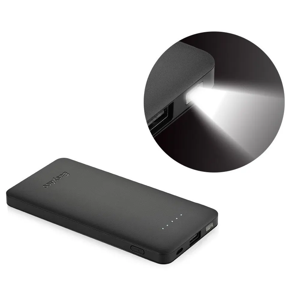 EasyAcc 6000mAh Power Bank Portable Charger with Built-in Micro USB Cable Ultra-Slim External Battery Pack for Moblie Phone EasyAcc 6000mAh Power Bank Portable Charger with Built-in Micro USB Cable Ultra-Slim External Battery Pack for Moblie Phone