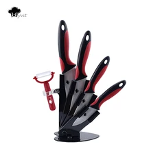 Küchenmesser Keramikmesser Myvit Marke 3 “4” 5 “6” + Peeler + Messerhalter Küche Kochen Messer Weißes Blatt-keramisches Top Qualität