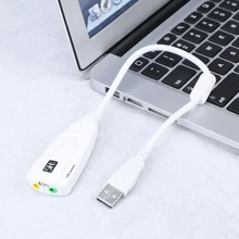 AMKLE внешняя звуковая карта USB 2,0 к разъему 3,5 мм 3D Аудио гарнитура микрофон наушники 7,1 канал 5HV2 адаптер для ноутбука