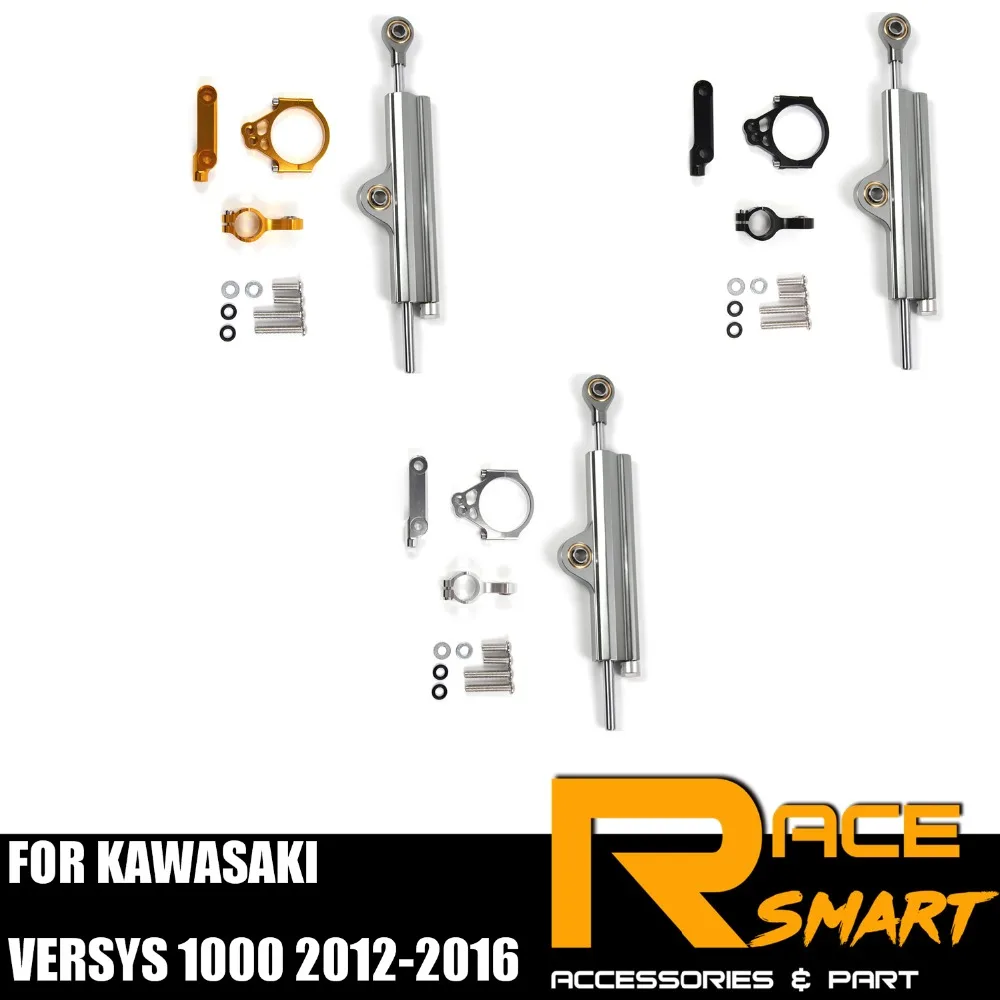 

For KAWASAKI VERSYS 1000 2012 - 2016 Steering Damper Stabilizer Kit Motorcycle accessories CNC 2013 2014 2015 VERSYS-1000