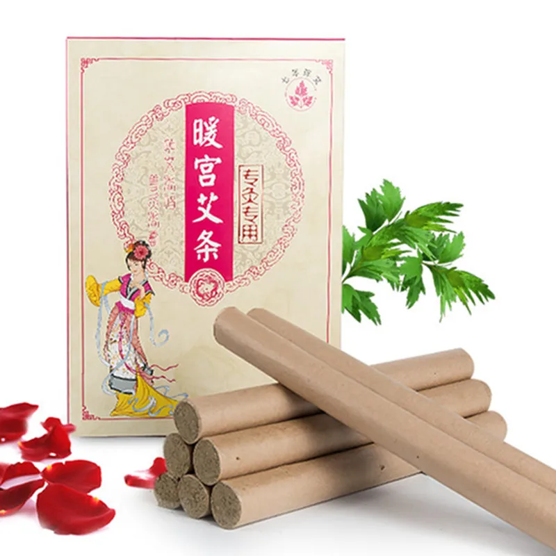 

moxa wormwood herbal Medicine Herbal Hand Moxibustion moxa cone sticks wormwood massage Female health care Warm uterus