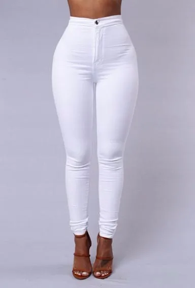 Летние тонкие джинсы с высокой талией женские обтягивающие облегающие джинсы естественного цвета Pantalon Femme длинные узкие брюки