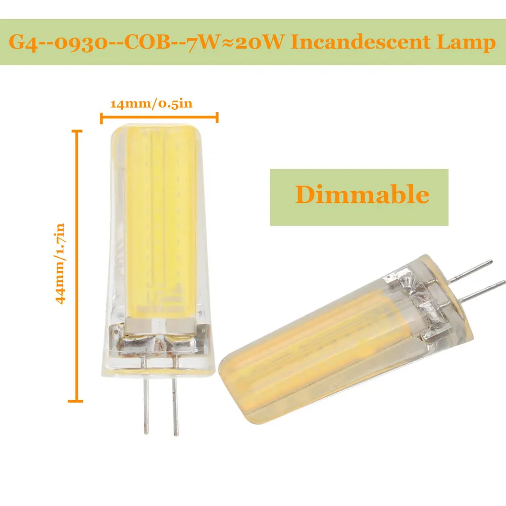 G4 G9 E14 Светодиодный светильник 3 Вт 5 Вт 7 Вт Мини светодиодный светильник 220 В DC 12 В с регулируемой яркостью люстра высокое качество освещение Замена галогенные лампы - Испускаемый цвет: G4 0930 7W 220V