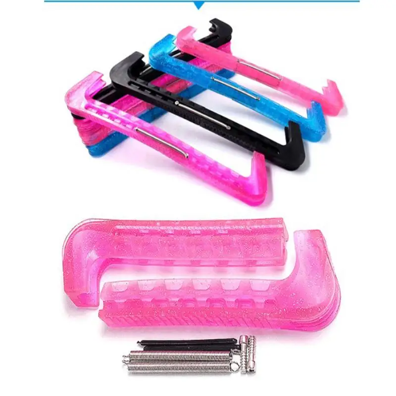 

MagiDeal Custom Figure Ice Hockey Skates Blades Guard for Youth Adult Crystal Transparent Plastic Blade Protector