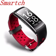 Smartch Bluetooth Q8 смарт-браслет монитор сердечного ритма Фитнес трекер Браслет IP68 Водонепроницаемый монитор Спорт