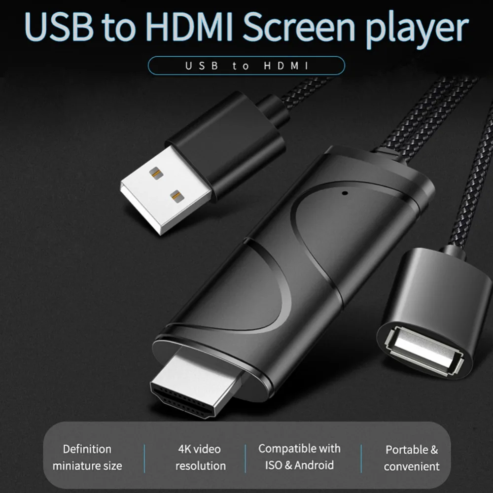 LD16 D приемник mirascreen USB к HDMI кабель Micro usb type C Интерфейс wifi дисплей ключ Поддержка 4 K