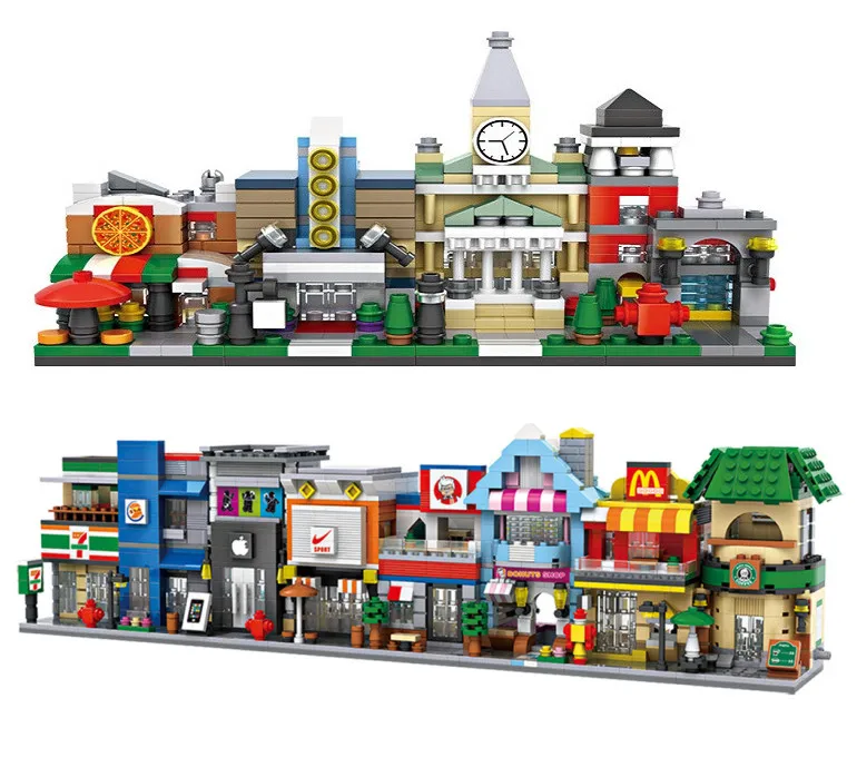 LOZ Street 1601 Seven-Eleven Store Shop DIY Mini Nano Block Diamond Building Toy