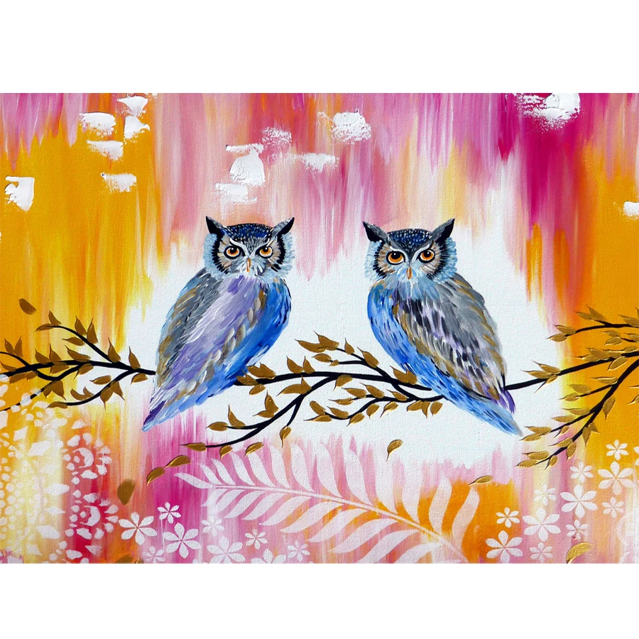 

New 5D DIY diamond embroidery couple owl Picture,diamond painting Cross Stitch full drill Rhinestone mosaic home decoration gift