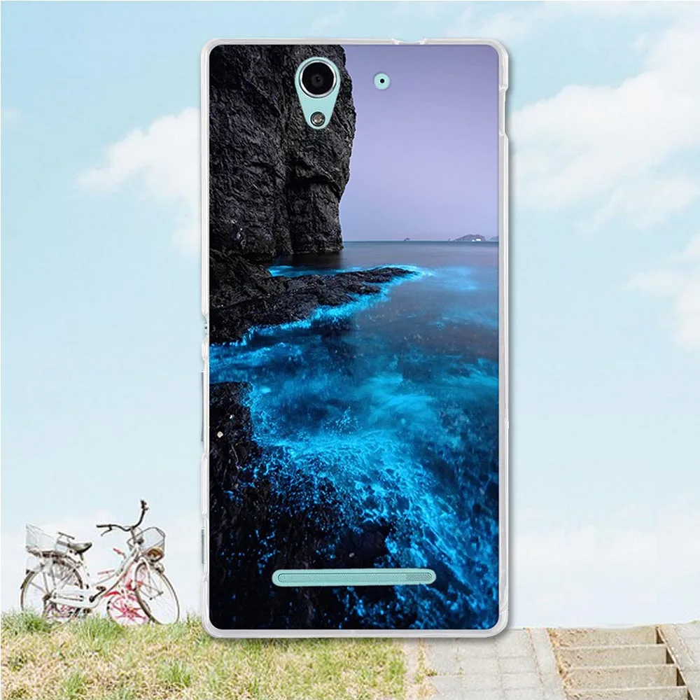 ТПУ мягкий чехол для флип sony Xperia C3 чехол для телефона D2533/C3 Dual D2502 coque fundas чехол с изображением животных для sony c3