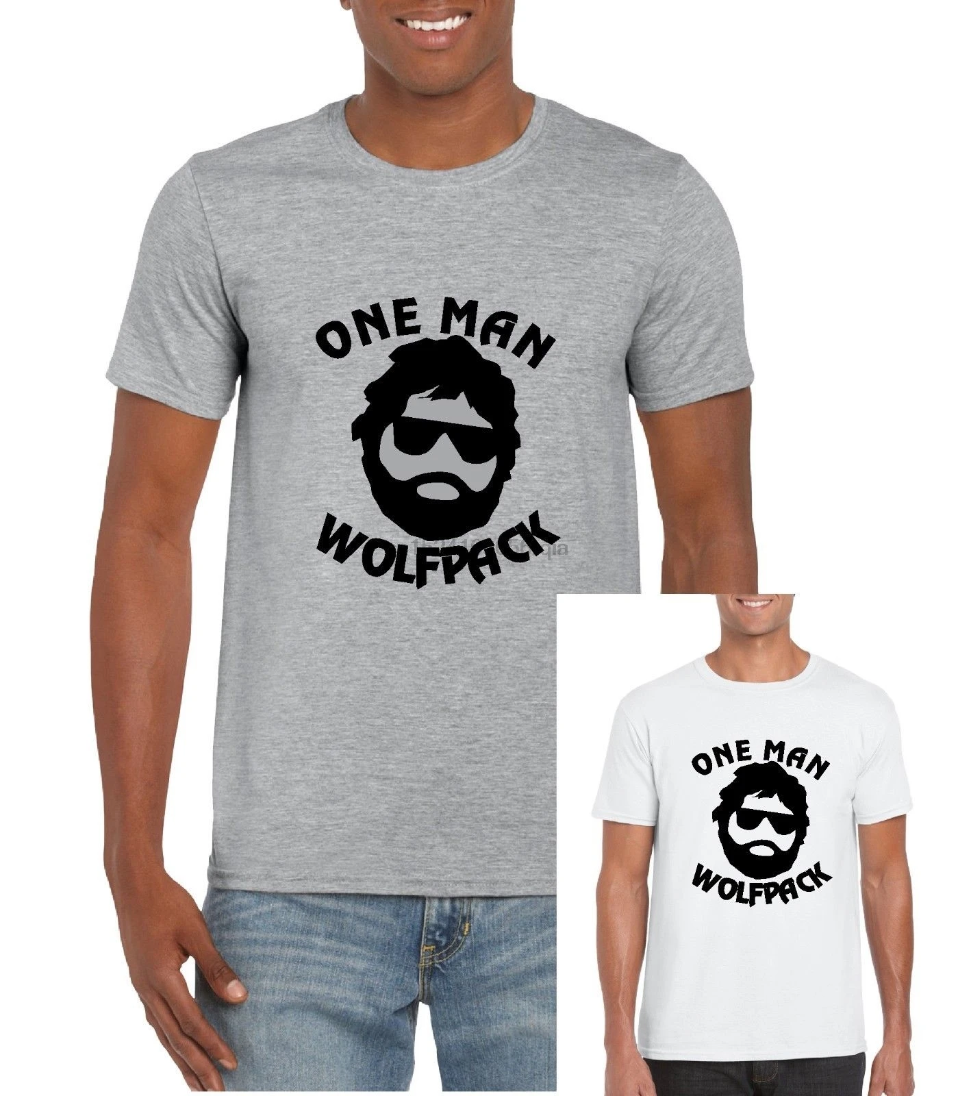 

One Man Wolfpack T Shirt Hangover Stag Party Trip Novelty Holiday Tshirt Tee