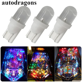 

autodragons White warm white cool white Natural white 6.3V pinball leds bulbs Bullet top pinball bulbs non ghosting