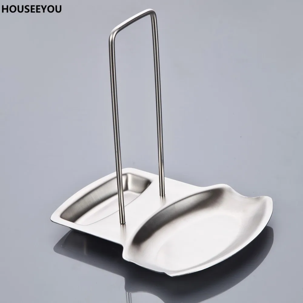 Полка для кастрюли из нержавеющей стали подставка хранения ложки кухонный