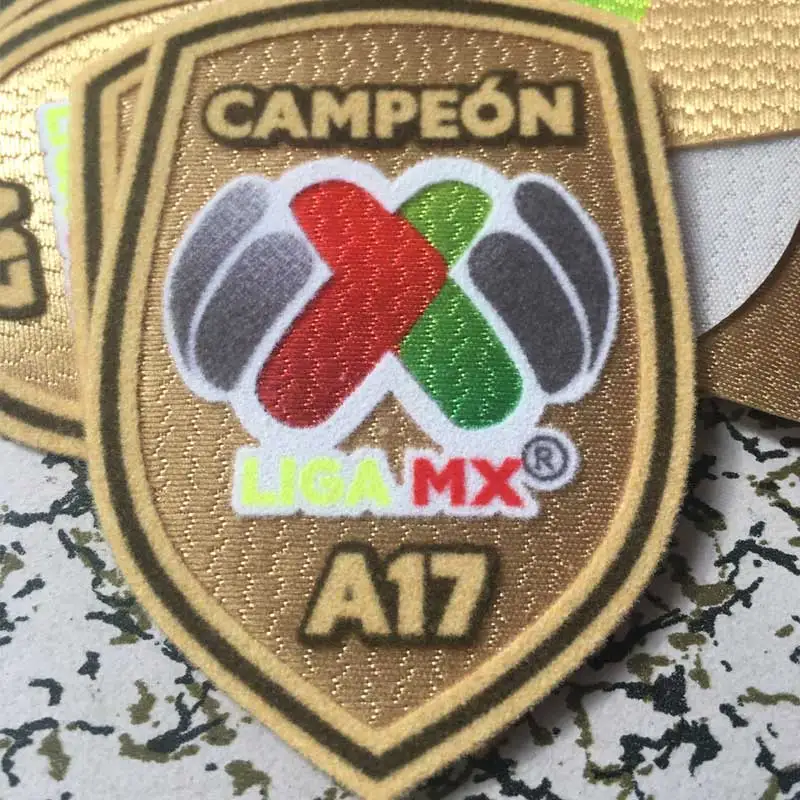 LIGA MX A17 C17 патч COPA MX A17 C17 A18 C19 футбольная нашивка значок кашемир Материал бархат