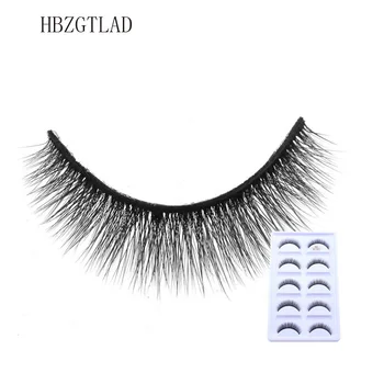 

HBZGTLAD 5 Pairs mink eyelashes 3d mink lashes short Cross Messy false eyelashes eyelash extension Makeup Kit Cilios