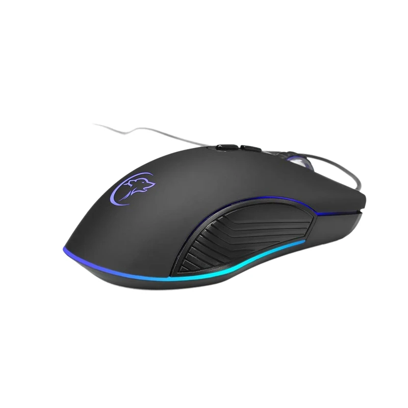 Мини оптическая проводная мышь 4 цвета светодиодные Игровые мыши G830 для ПК Pubg ноутбук - Цвет: Black