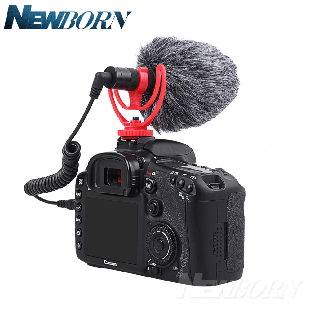 YC VM100 микрофон для записи видео компактный записывающий iPhone Youtube Nikon Canon DSLR камера
